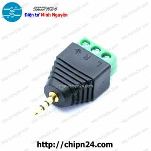 Jack chuyển Audio 2.5mm ra Domino 3 chân Đực