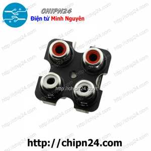 (F116.2) Jack cắm Audio RCA AV5 4 chấu (Jack Âm thanh AV Bông sen Hàn Board)