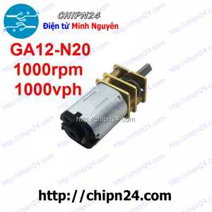 [FP7.P] Động cơ giảm tốc GA12-N20 1000rpm (1000 vòng/phút 1000v/ph)
