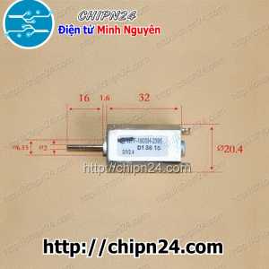 Động cơ SH180 Trục dài 1-6VDC