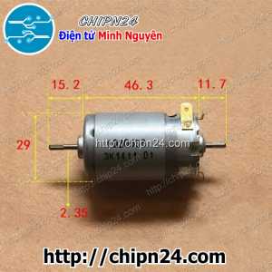 Động cơ DC 390 SH390 2 Trục