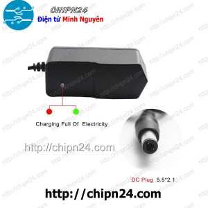 Nguồn Adapter Sạc 4.2V1A có đèn báo đầy