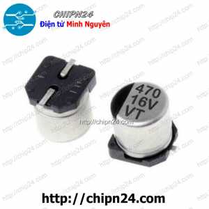 (K292) Tụ nhôm 470uF 16V 8x10mm (SMD Dán)