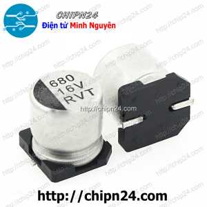 (K292) Tụ nhôm 680uF 16V 10x10.2mm (SMD Dán)