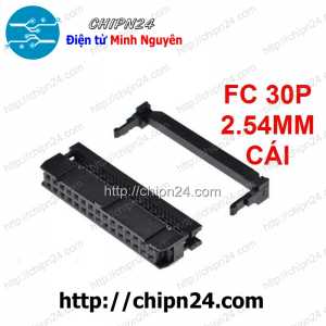 IDE30 Cái 2.54mm, Đầu bấm cáp FC 30p 2x15 2.54mm (FC 30P 2.54mm Cái)