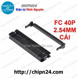(F131) IDE40 Cái 2.54mm, Đầu bấm cáp FC 40p 2x20 2.54mm (FC 40P 2.54mm Cái)