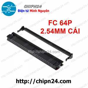 IDE64 Cái 2.54mm, Đầu bấm cáp FC 64p 2x32 2.54mm (FC 64P 2.54mm Cái)