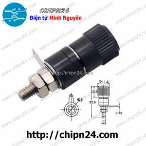 Đầu Jack chuối JS-910B 4mm Đen