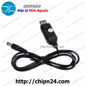 (P96) Cáp chuyển đổi điện áp từ cổng USB 5V sang 12V