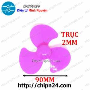 Cánh Quạt 90MM Hồng (3 Cánh Trục 2MM)