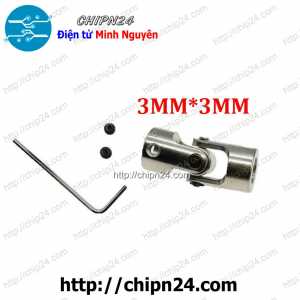 (K64) Khớp Cardan 3mm-3mm (tặng Cây Mở Lục Giác M3)