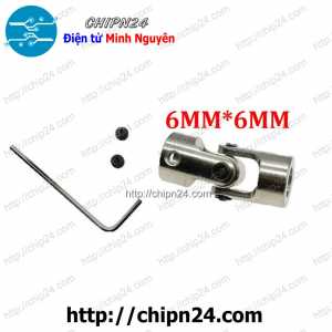 (K62) Khớp Cardan 6mm-6mm (tặng Cây Mở Lục Giác M4)
