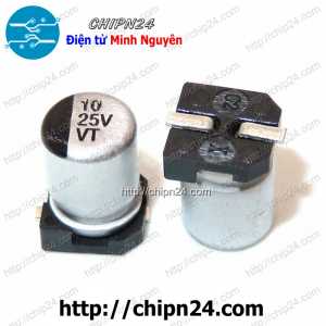 [10 con] (K294) Tụ nhôm 10uF 25V 4x5.4mm (SMD Dán)