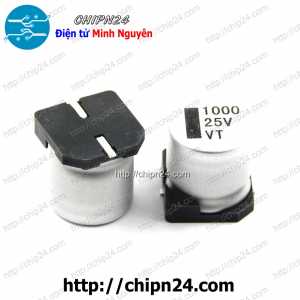 (K296) Tụ nhôm 1000uF 25V 12x13mm (SMD Dán)