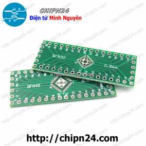 (K94) Đế chuyển QFN32 QFP40 0.5mm sang DIP (PCB chuyển, Mạch chuyển)