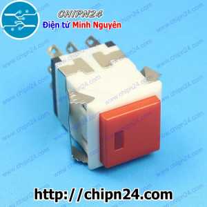 (F92.6) Nút nhấn Nhả KCD2-22 Đỏ 8 chân 19x19MM 3A 250V