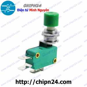 Công tắc hành trình nút nhấn DS-438 Xanh Lá 16A 250V