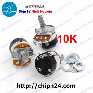 (F167) Volume WH138 10K 103 (Chiết áp công tắc, Biến trở máy nước nóng, đường kính 24MM)