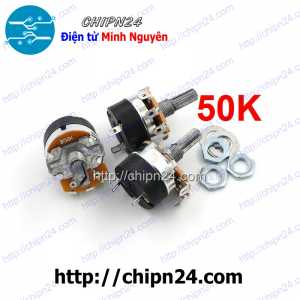 Volume WH138 50K (Chiết áp công tắc, Biến trở máy nước nóng, đường kính 24MM)