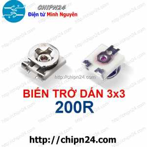 (K384) Biến Trở Dán 3x3 200R (Kích thước 3.1x3.8x1.6MM)