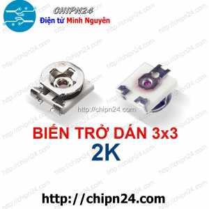 (K385) Biến Trở Dán 3x3 2K (202) (Kích thước 3.1x3.8x1.6MM)
