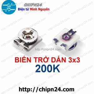 Biến Trở Dán 3x3 200K (Kích thước 3.1x3.8x1.6MM)