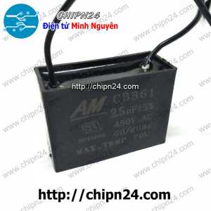 (N59) Tụ quạt 2.5uF 450V CBB61 (Tụ đề Kapa, dùng trong quạt điện, động cơ điện nhỏ)