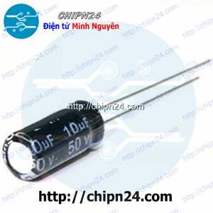 [25 con] (F249) Tụ hóa 10uF 50V Đen (5x11mm)