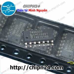 [SOP] IC Dán 74HC02 SOP-14 (SMD) (IC Cổng NOR (4 Cổng NOR 2 ngõ vào))