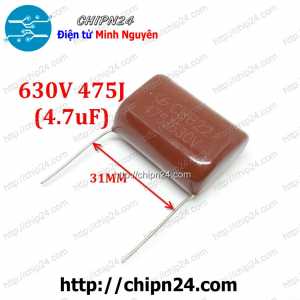 (F233) Tụ CBB 630V 475J P=31mm (475 4.7uF)
