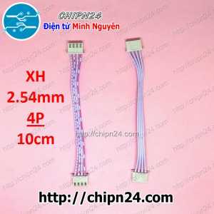 (P3) Dây bẹ trắng 4P XH2.54mm 2 đầu cắm dài 10cm