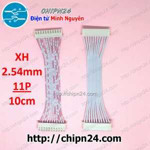 Dây bẹ trắng 11P XH2.54mm 2 đầu cắm dài 10cm