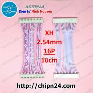 (P5) Dây bẹ trắng 16P XH2.54mm 2 đầu cắm dài 10cm