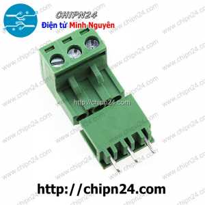 (F214) Domino 2EDG5.08 Thẳng 3P (Terminal, Cầu đấu dây cọc nguồn 5.08 5.08mm)