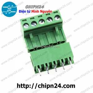 Domino 2EDG5.08 Thẳng 5P (Terminal, Cầu đấu dây cọc nguồn 5.08 5.08mm)