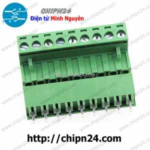 Domino 2EDG5.08 Thẳng 9P (Terminal, Cầu đấu dây cọc nguồn 5.08 5.08mm)