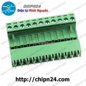 Domino 2EDG5.08 Thẳng 11P (Terminal, Cầu đấu dây cọc nguồn 5.08 5.08mm)