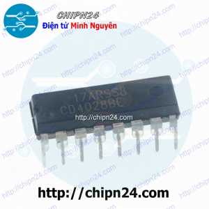 IC CD4028 DIP-16 (CD4028BE 4028) (IC giải mã BCD-thập phân hoặc nhị phân-bát phân)