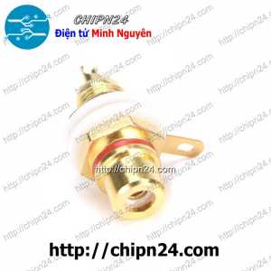(F124.7) Đầu hàn Jack AV RCA Đỏ