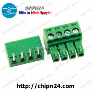 Domino 15EDG3.81 Cong 4P (Terminal, Cầu đấu dây cọc nguồn 3.81 3.81mm)