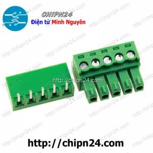 Domino 15EDG3.81 Cong 5P (Terminal, Cầu đấu dây cọc nguồn 3.81 3.81mm)