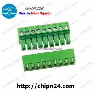 Domino 15EDG3.81 Cong 9P (Terminal, Cầu đấu dây cọc nguồn 3.81 3.81mm)