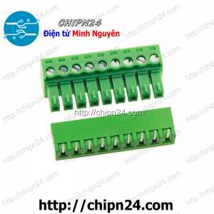 Domino 15EDG3.81 Cong 10P (Terminal, Cầu đấu dây cọc nguồn 3.81 3.81mm)