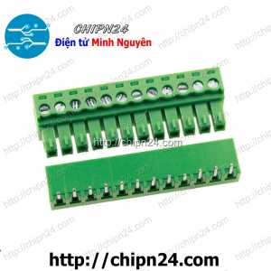 Domino 15EDG3.81 Cong 12P (Terminal, Cầu đấu dây cọc nguồn 3.81 3.81mm)