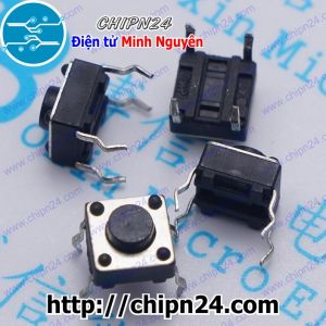 [10 cái] Nút nhấn 4 chân 6x6x5mm DIP