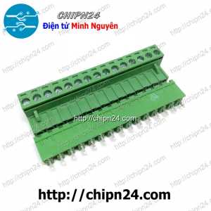 Domino 2EDG5.08 Thẳng 15P (Terminal, Cầu đấu dây cọc nguồn 5.08 5.08mm)