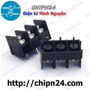 Domino KF762 3P Đen Chân Giữa (MG/KF7.62 7.62MM) (Terminal, Cầu đấu dây cọc nguồn MG/ KF7.62 7.62 7.62mm)