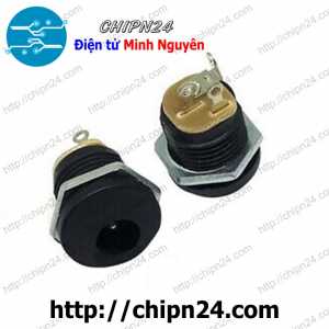 Jack DC tròn hàn dây loại bắt ốc DC-022