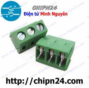 Domino KF128 3P Thẳng (5.08mm) (Terminal, Cầu đấu dây cọc nguồn 5.08 5.08mm)