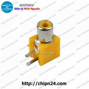 Jack cắm Audio RCA AV5 1 chấu Vàng (Jack Âm thanh AV Bông sen Hàn Board)